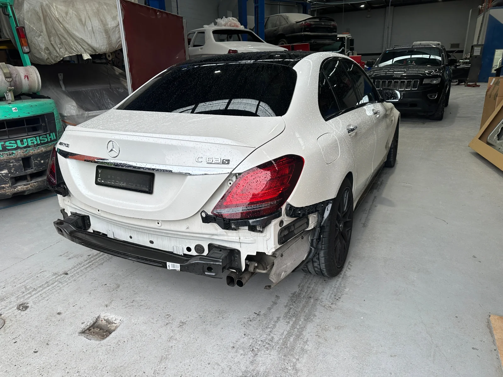 2021 C63 AMG - Before Repair (Rear Damage)
